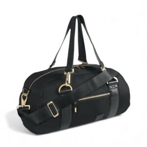 Nike C72 Beautility gym bag Black and Gold Duffel Bag leather activewear sports